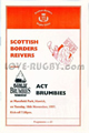 Scottish Borders ACT Brumbies 1997 memorabilia